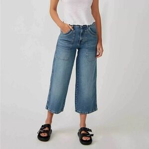 Free People Piper Crop Wide Leg Jean